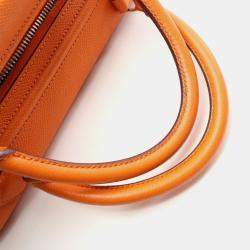 Hermes Sac Envie 26 Orange K Epsom Handbag 