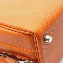 Hermes Sac Envie 26 Orange K Epsom Handbag 