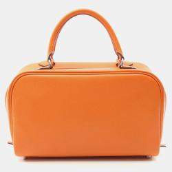 Hermes Sac Envie 26 Orange K Epsom Handbag 