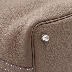 Hermes Picotin Lock Etoupe Y  Taurillon Clemence Bag