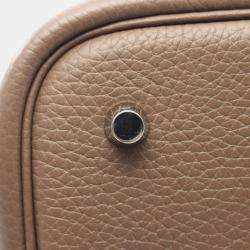 Hermes Picotin Etoupe Z Taurillon Clemence Leather Bag