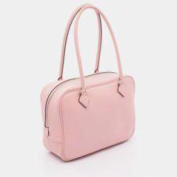 Hermes  Plum 20 Rose Sakura T Swift Leather Handbag  