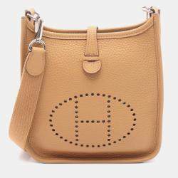Hermes Evelyne TPM Chai W Taurillon Clemence   Crossbody Bag  