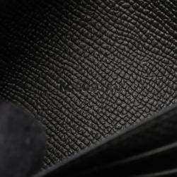 Pre Owned Hermes Constance Long To Go Black Epsom Leather Shoulder Bag