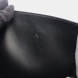 Pre Owned Hermes Constance Long To Go Black Epsom Leather Shoulder Bag