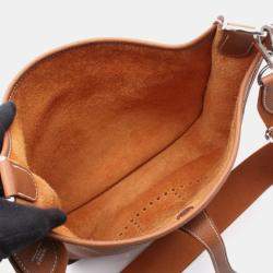 Hermes Evelyne 3 PM Gold W Taurillon Clemence Bag 