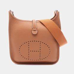 Hermes Evelyne 3 PM Gold W Taurillon Clemence Bag 