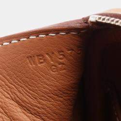 Pre Owned Hermes Lindy Mini Gold Taurillon Clemence Leather Shoulder Bag