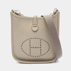 Hermes Evelyne TPM Sauge A Taurillon Clemence  Shoulder Bag