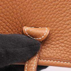 Hermes Evelyne TPM Gold  K  Taurillon Clemence Crossbody Bag 