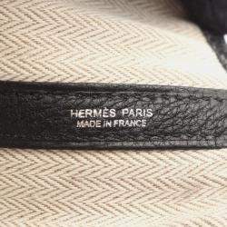 Pre Owned Hermes Garden Party 36 Black Negonda Leather Tote Bag