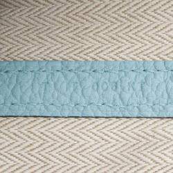 Pre Owned Hermes Garden Party 36 Blue Atoll Country Leather Tote Bag