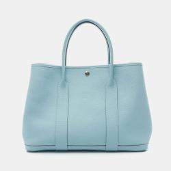 Hermes Garden Party PM Blue Atoll T Country Bag