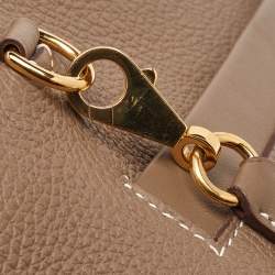 Pre Owned Hermes Etoupe Togo and Swift Leather Gold Finish 24/24 29 Bag