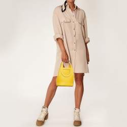 Pre Owned Hermes Sun Taurillon Clemence and Swift Leather In The Loop 18 Bag