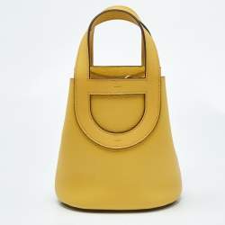 Pre Owned Hermes Sun Taurillon Clemence and Swift Leather In The Loop 18 Bag