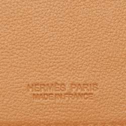 Hermes Gold Swift Leather Horse MagSafe Card Holder