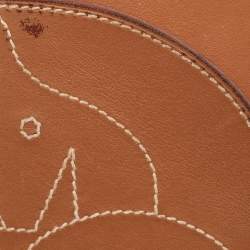 Hermes Gold Swift Leather Horse MagSafe Card Holder