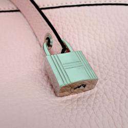 Pre Owned Hermes Pink Leather Rock Picotin 18 Bag