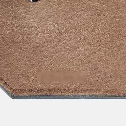 Pre Owned Hermes Ebene/Ecru H Plume Canvas and Hunter Leather Circuit 24 Herbag Zip Cabine 50 Bag