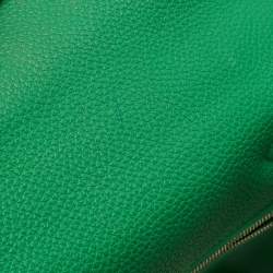 Pre Owned Hermes Bambou Togo Leather Palladium Finish Kelly Retourne 28 Bag