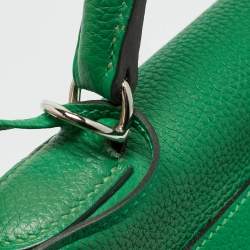 Pre Owned Hermes Bambou Togo Leather Palladium Finish Kelly Retourne 28 Bag