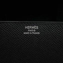 Pre Owned Hermes Della Cavalleria Mini Black Epsom Leather Shoulder Bag