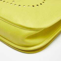 Pre Owned Hermès Lime Epsom Leather Evelyne III PM Bag
