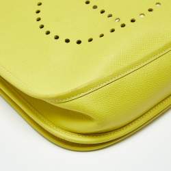 Pre Owned Hermès Lime Epsom Leather Evelyne III PM Bag