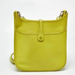Pre Owned Hermès Lime Epsom Leather Evelyne III PM Bag