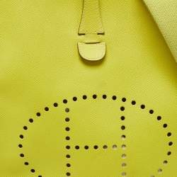 Pre Owned Hermès Lime Epsom Leather Evelyne III PM Bag