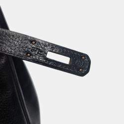Pre Owned Hermes Kelly 1992 Vintage Black Taurillon Clemence 35
