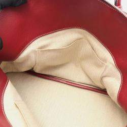 Pre Owned Hermes Bolide Relax 35 Rouge H Leather Handbag