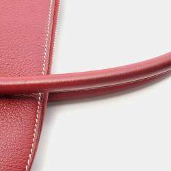 Pre Owned Hermes Bolide Relax 35 Rouge H Leather Handbag