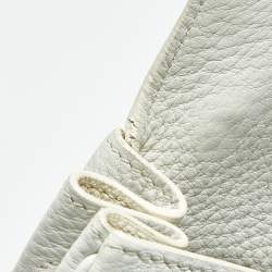 Pre Owned Hermes Blanc Togo Leather Gold Finish Kelly Retourne 35 Bag