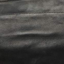 Pre Owned Hermes Black Swift Leather Tohubohu Pouch MM Bag