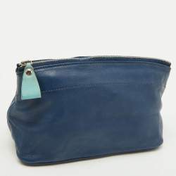 Pre Owned Hermes Bleu Navy Swift Leather Tohubohu Pouch MM Bag