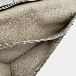 Pre Owned Hermes Bearn Taupe Epsom Leather Wallet