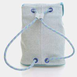 Pre Owned Hermes Les Cabanes Marine H Canvas Backpack