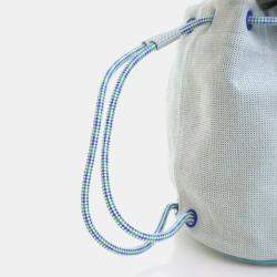 Pre Owned Hermes Les Cabanes Marine H Canvas Backpack