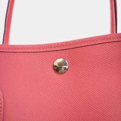 Pre Owned Hermes Garden Party 36 Pink Rose Azalee Epsom Leather Tote Bag