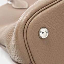Pre Owned Hermes Bolide 31 Etoupe Taurillon Clemence Leather Top Handle Bag
