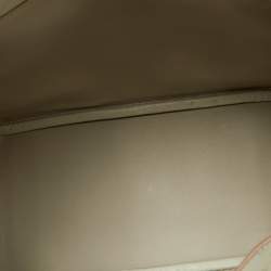 Pre Owned Hermès Gris Perle Ostrich Gold Finish Lindy 26 Bag