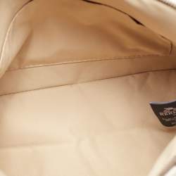 Pre Owned Hermes Rayures Rocabar Stripe Canvas Bolide Medium Travel Pouch Bag