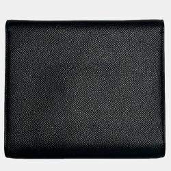 Pre Owned Hermes Portefeuille-Sac Clic 16 Veau Epsom 89 Noir in PHW