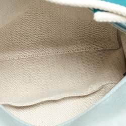 Pre Owned Hermes Eucalyptus Toile H Canvas Large Bride-a-Brac Case