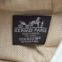Pre Owned Hermes Eucalyptus Toile H Canvas Large Bride-a-Brac Case