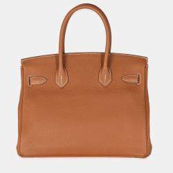 Pre Owned Hermes Gold Togo Birkin 30 PHW