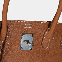 Pre Owned Hermes Gold Togo Birkin 30 PHW