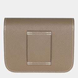 Pre Owned Hermes Epsom Constance Slim Wallet GHW